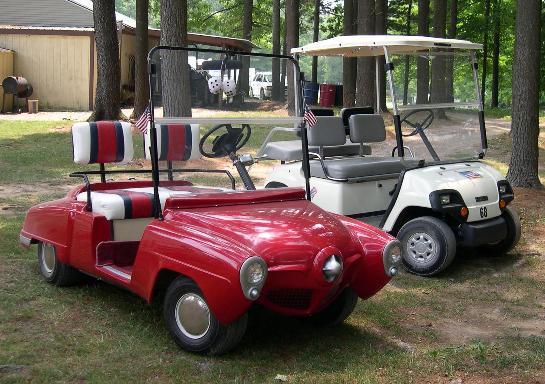 Old time custom golf cart
